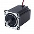 Nema 23 바이폴라 1.9Nm(269.06oz.in) 2.8A 57x57x76.5mm 4 와이어 Φ8mm 샤프트