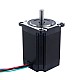 Nema 23 바이폴라 1.9Nm(269.06oz.in) 2.8A 57x57x76mm 4 와이어 Φ8mm 샤프트 - 23HS30-2804S2 | StepperOnline