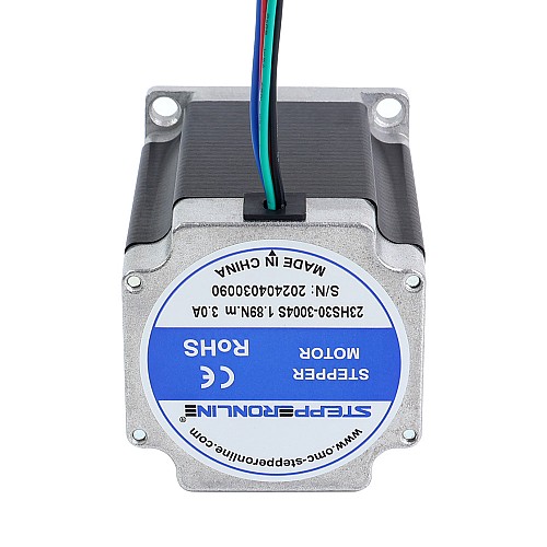 Nema 23 양극성 1.8deg 1.89Nm(267.65oz.in) 3A 57x57x76mm 4선 Nema 23 양극성 1.8deg 1.89Nm(267.65oz.in) 3A 57x57x76mm 4선