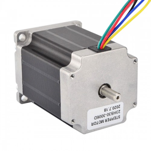 이중 샤프트 Nema 23 단극 1.8deg 1.35Nm(191.2oz.in) 3A 57x76mm 6 전선