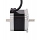 이중 샤프트 Nema 23 양극성 0.9deg 0.9Nm(127.5oz.in) 0.38A 57x57x51mm 4선 이중 샤프트 Nema 23 양극성 0.9deg 0.9Nm(127.5oz.in) 0.38A 57x57x51mm 4선