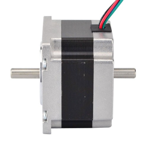 이중 샤프트 Nema 23 양극 1.8deg 0.55Nm(77.88oz.in) 2.8A 57x57x41mm 4 전선 이중 샤프트 Nema 23 양극 1.8deg 0.55Nm(77.88oz.in) 2.8A 57x57x41mm 4 전선