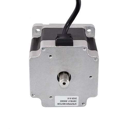 Keyway 이중 샤프트 Nema 34 CNC 스테퍼 모터 4.5Nm(637.25oz.in) 5.5A 86x86x80mm Keyway 이중 샤프트 Nema 34 CNC 스테퍼 모터 4.5Nm(637.25oz.in) 5.5A 86x86x80mm