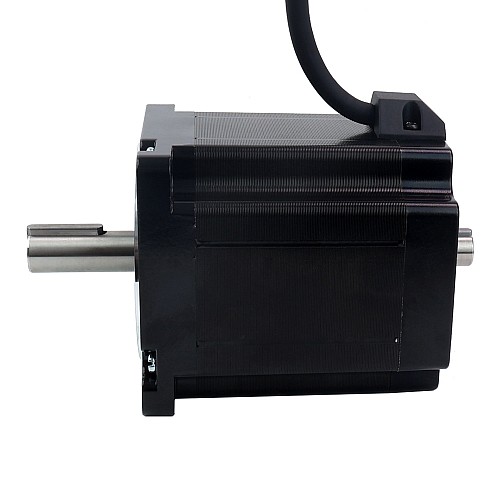 Keyway 듀얼 샤프트 Nema 34 스테퍼 모터 7.07Nm(1001oz.in) 86x86x98mm 4 와이어