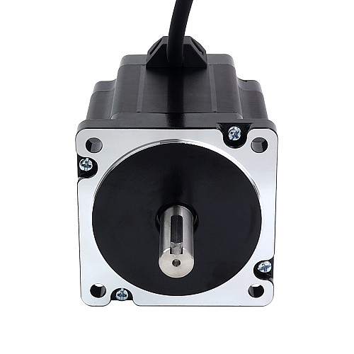 Keyway 듀얼 샤프트 Nema 34 스테퍼 모터 7.07Nm(1001oz.in) 86x86x98mm 4 와이어