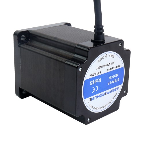 S 시리즈 Nema 34 스테퍼 모터 바이폴라 1.8deg 8.2Nm(1161.45oz.in) 6.0A 86x86x114mm 4 전선