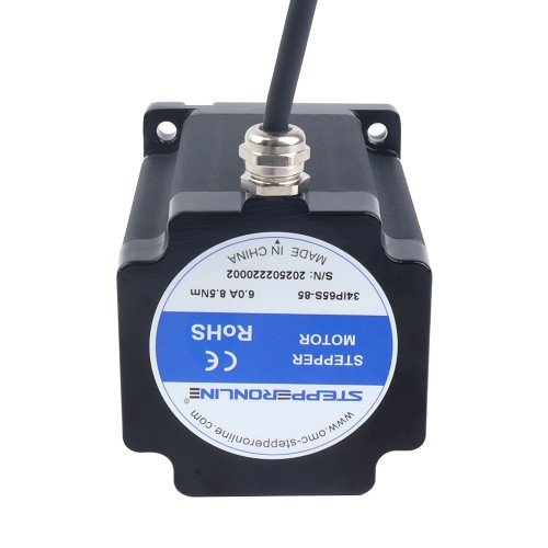 S 시리즈 IP65 방수 Nema 34 스테퍼 모터 6.0A 8.5Nm(1203.94oz.in) - 34IP65S-85 | StepperOnline