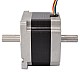이중 샤프트 Nema 34 유니폴라 1.8deg 2.2Nm(312oz.in) 2A 86x86x66mm 6 전선