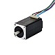 Nema 8 양극 1.8deg 4Ncm(5.7oz.in) 0.6A 20x20x38mm 4 전선