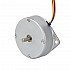 라운드 팬케이크 Nema 18 바이폴라 1.8deg 9Ncm(12.75oz.in) 1A Φ46x16mm 4 전선