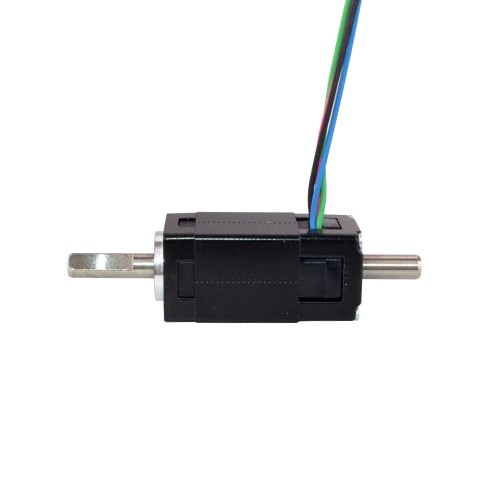 이중 샤프트 Nema 6 양극성 1.8deg 0.58Ncm(0.82oz.in) 0.3A 14x14x30mm 4 와이어