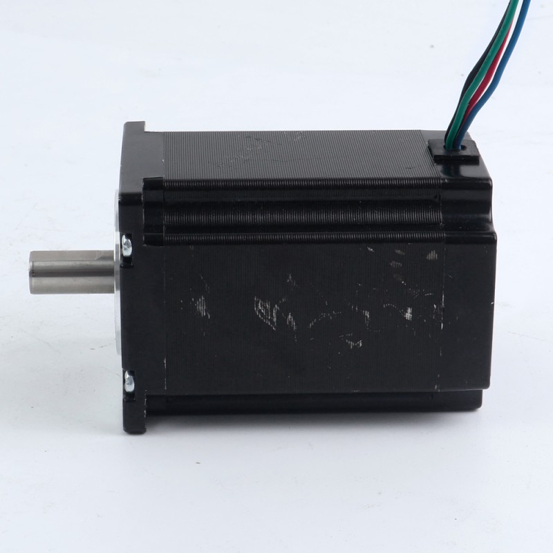 중고 제품 – 중국 재고 - Nema 23 스테퍼 모터 2.4Nm(339.87oz.in) 4A 57x57x82mm 10mm 샤프트 4 와이어 - 23HS32-4004S-C8-USED | StepperOnline