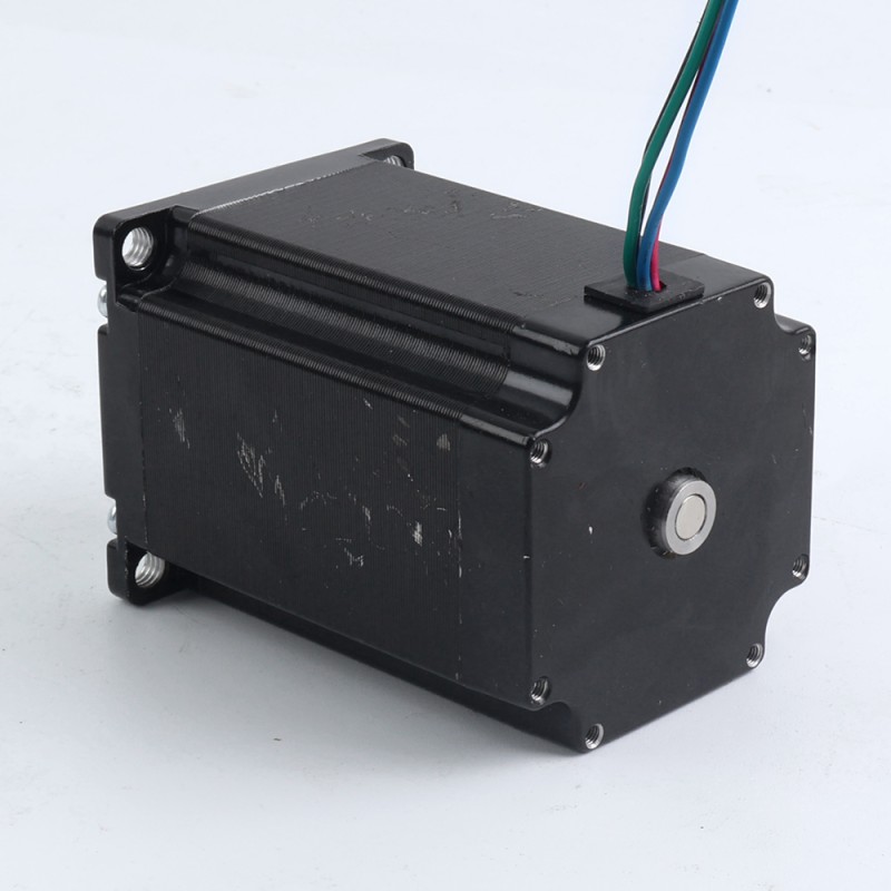 중고 제품 – 중국 재고 - Nema 23 스테퍼 모터 2.4Nm(339.87oz.in) 4A 57x57x82mm 10mm 샤프트 4 와이어 - 23HS32-4004S-C8-USED | StepperOnline