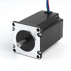 중고 제품 - Nema 23 스테퍼 모터 2.4Nm(339.87oz.in) 4A 57x57x82mm 8mm 샤프트 4 와이어
