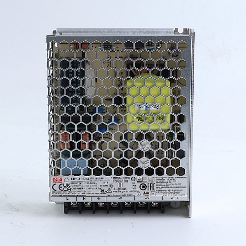 중고 제품 - LRS-100-24 MEANWELL 100W 24VDC 4.5A 115/230VAC 밀폐형 스위칭 전원 공급 장치 - LRS-100-24-USED | StepperOnline