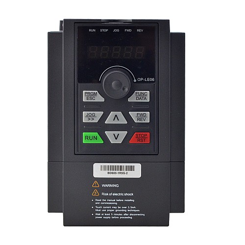 BD600 시리즈 VFD 2HP 1.5KW 7.0A 단일/삼상 220V 가변 주파수 드라이브
