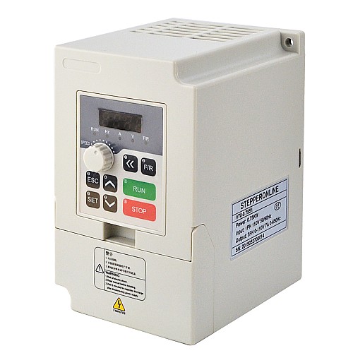 STEPPERONLINE CNC VFD 0.75KW 1HP 7.0A 110V 가변 주파수 드라이브 모터 인버터 스핀들 모터 속도 제어